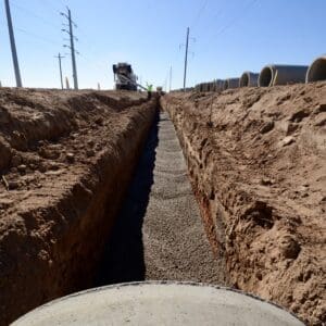 dirt trench