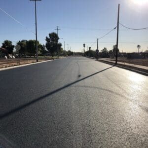 paved road